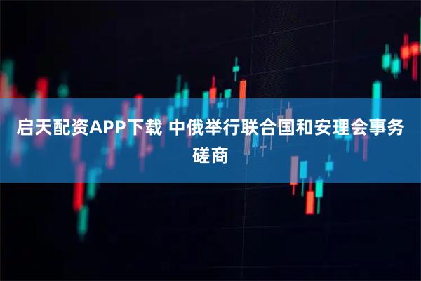 启天配资APP下载 中俄举行联合国和安理会事务磋商